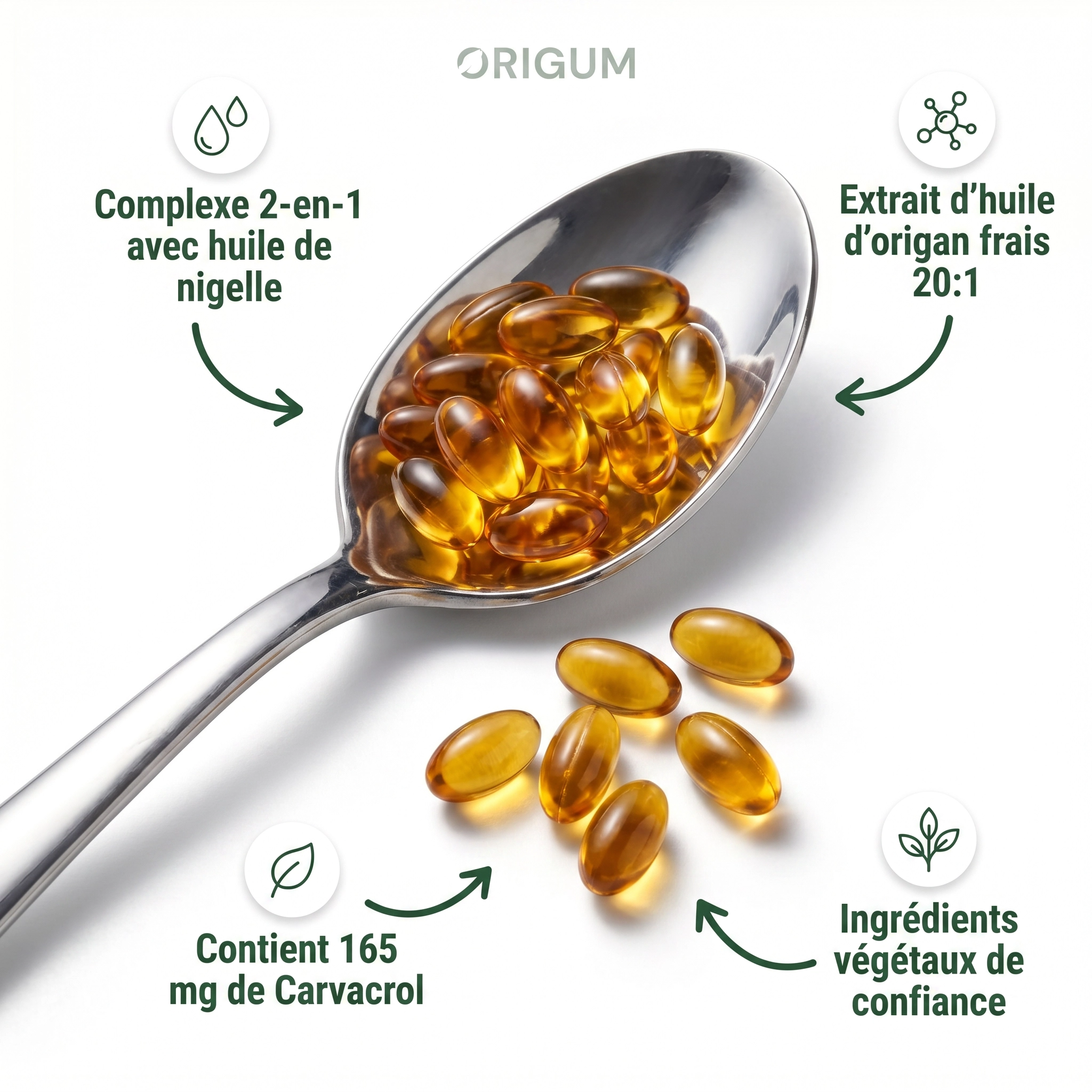Gélules d'huile d'origan
